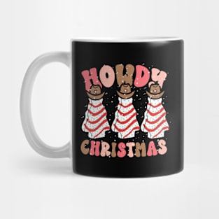 Howdy Western Christmas Trees Cakes Mug